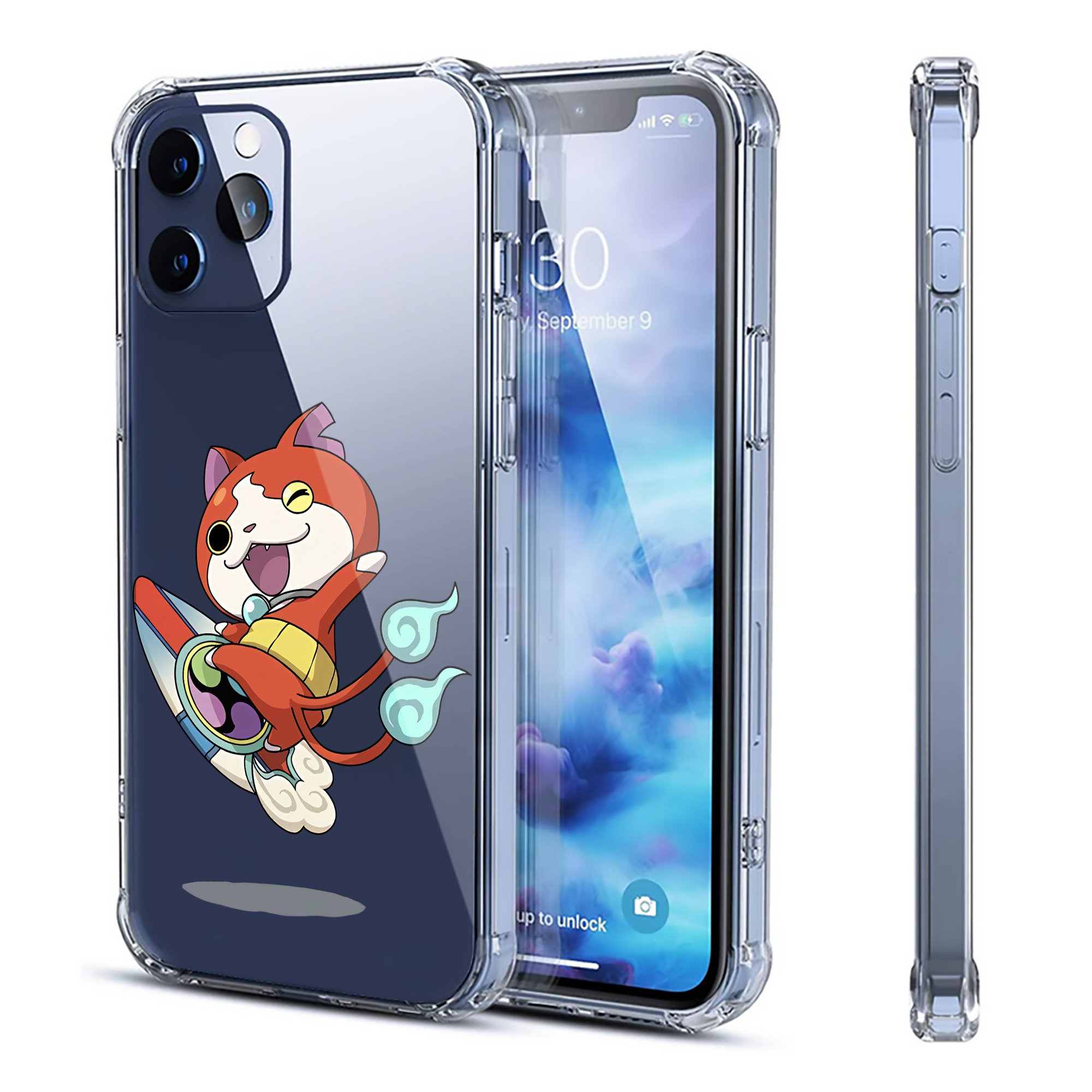 （画像用） 妖怪ウォッチ Yo-kai Watch 【iPhone 12シリーズ対応】透明スマホケース（クリアソフトケース）